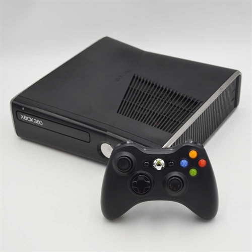 XBOX 360 Console - Black - Slim 250GB - SNR 179626404608 (B Grade) (Used)